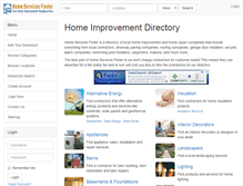 Tablet Screenshot of homeservicesfinder.com